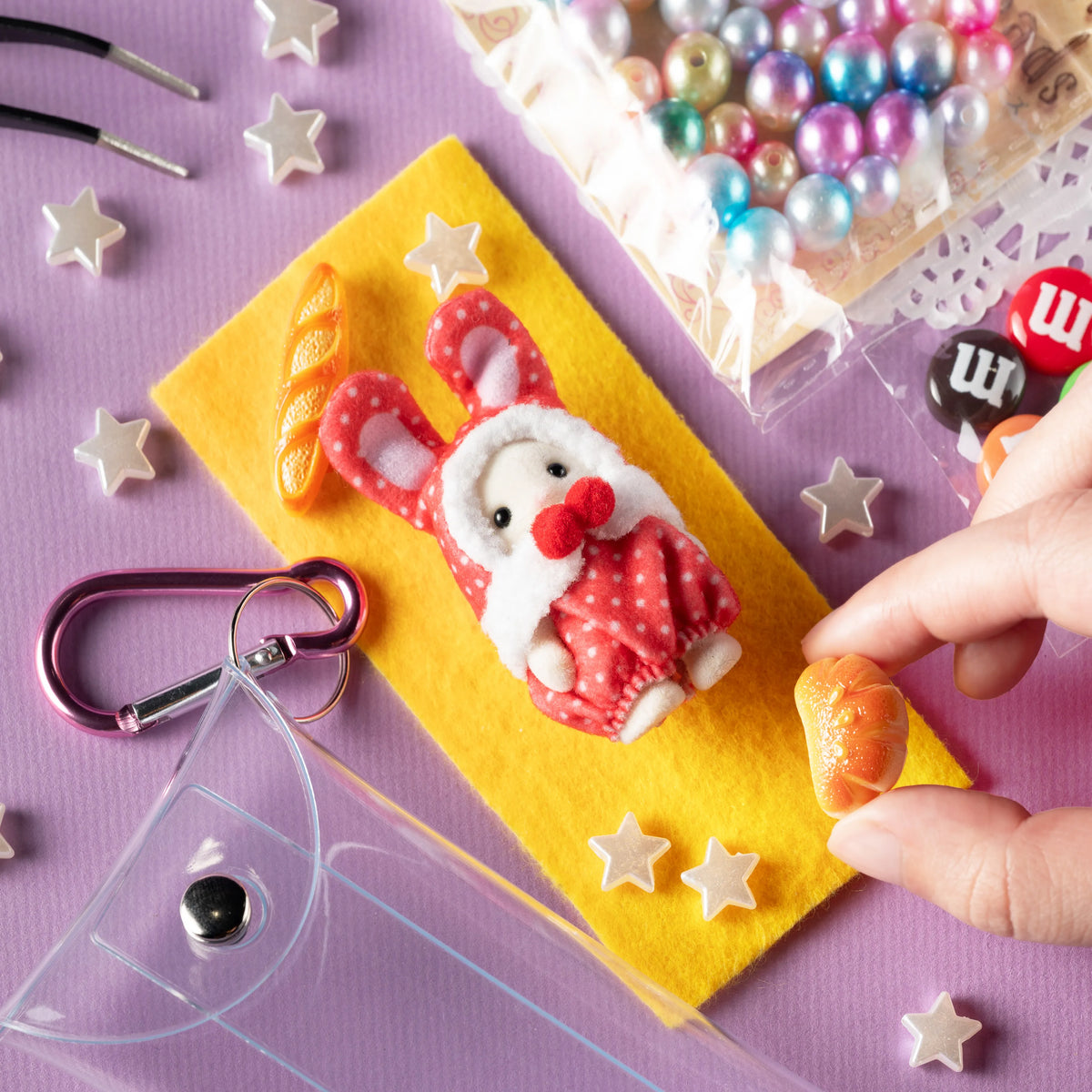 Clear Keychain Trinket Pouch - DIY Kit │ japan online shop OTAKU