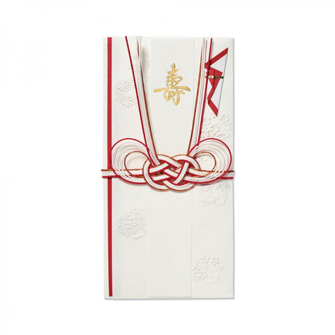 Celebratory Envelope / Flower Motif - Red