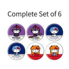 Evangelion x Sanrio / Trading Can Badge B - Complete Set │ japan