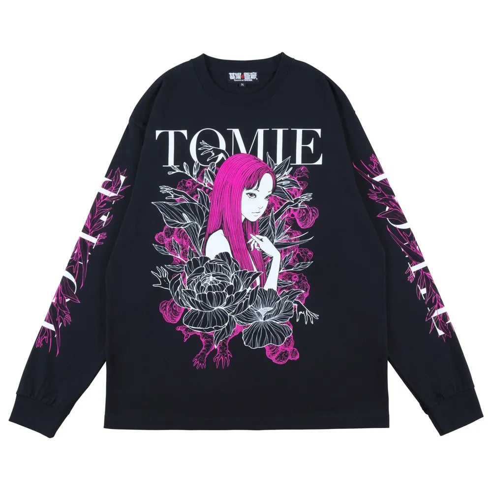 junji-ito-tomie-flower-long-sleeve-t-shirt-black01