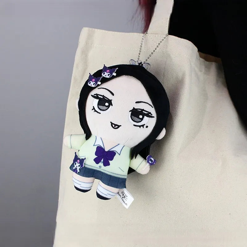 junji-ito-x-sanrio-characters-plush-toy-with-acrylic-charm-gal-tomie-tomie-kuromi02