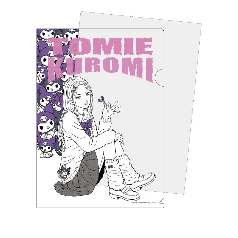 junji-ito-x-sanrio-collaboration-clear-file-folder-gal-tomie-x-kuromi-otakupopmall-02