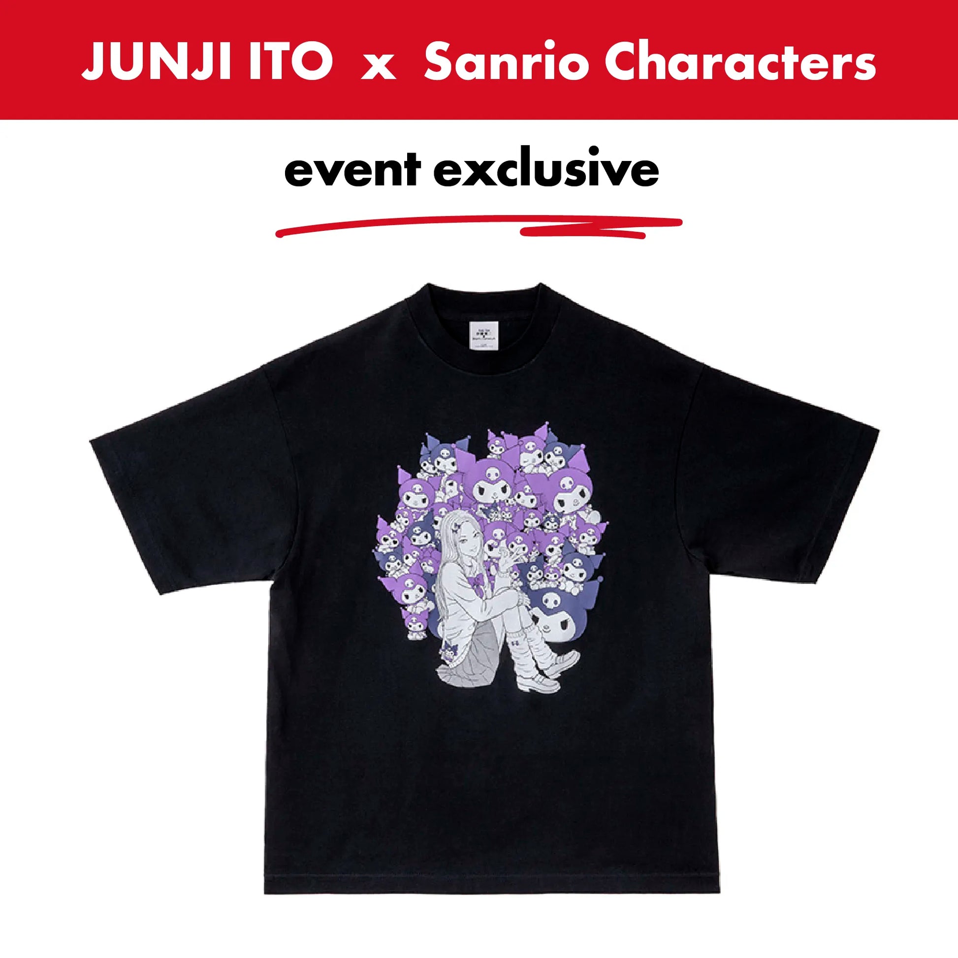 junji-ito-x-sanrio-collaboration-t-shirt-gal-tomie-x-kuromi-otakupopmall