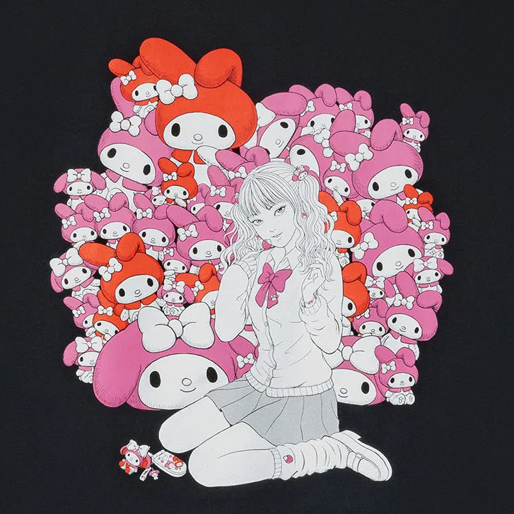 junji-ito-x-sanrio-collaboration-t-shirt-gal-tomie-x-my-melody-otakupopmall-02