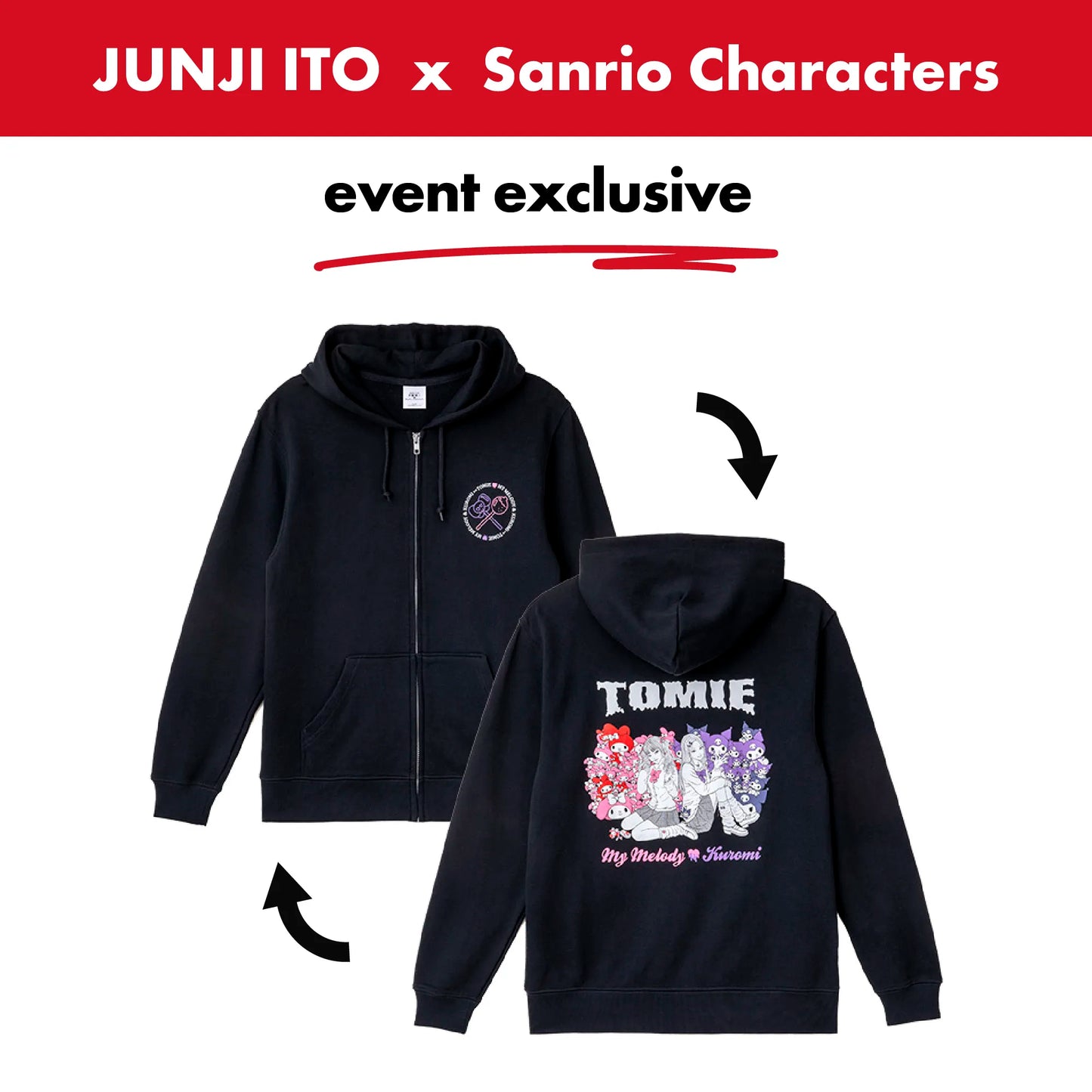 junji-ito-x-sanrio-collaboration-zip-hoodie-gal-tomie-x-my-melody-x-kuromi-otakupopmall