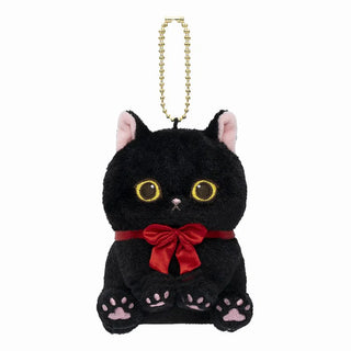 mofusand / Black Cat Mascot - Red Ribbon