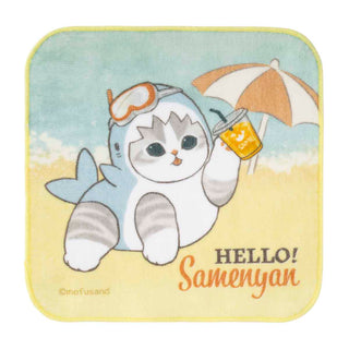 mofusand / HELLO! Shark Meow Hand Towel - HELLO!Samenyan