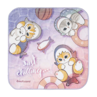 mofusand / HELLO! Shark Meow Hand Towel - Just chilling...