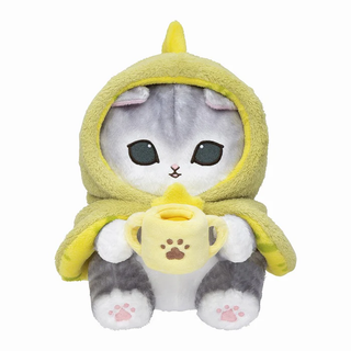 mofusand / Comes with a hood! Fluffy poncho nyan plush - Playful Dinosaur