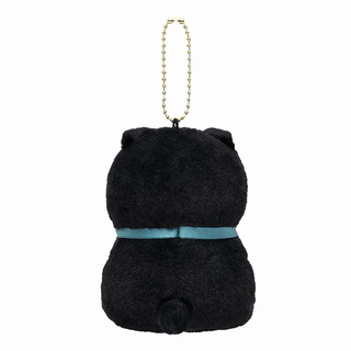 mofusand / Black Cat Mascot - Blue Ribbon Back