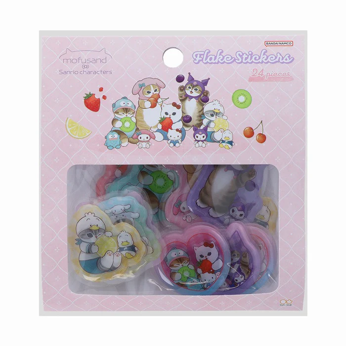 mofusand × Sanrio Characters / Plump Sticker - Fruit
