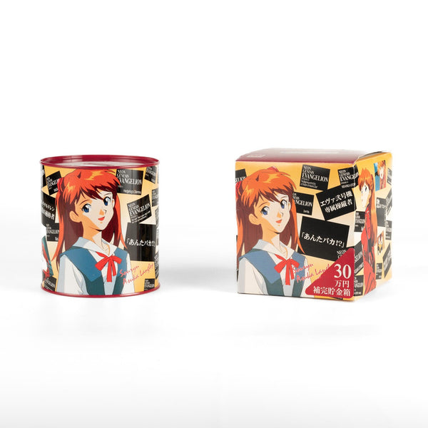 EVANGELION CODE:0101 缶バッジ　アスカ Neon Genesis Evangelion / 300,000 Yen Completion Piggy Bank