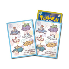 blue pokemon card sleeves Pokémon Trading Card Game Card Sleeves Fainted Blue Pikachu Snorlax Dr │  japan online shop OTAKU POP MALL