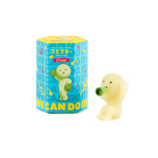 SMISKI Blind Box - Cheer Series Glow-in-The-Dark Packaging Box & Figure(Smiski Cheering)