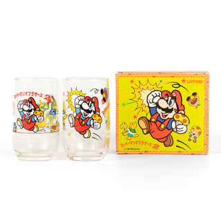 Super Mario Bros.2 /  2-Piece Glass Set - Sapporo Ribbon ver.