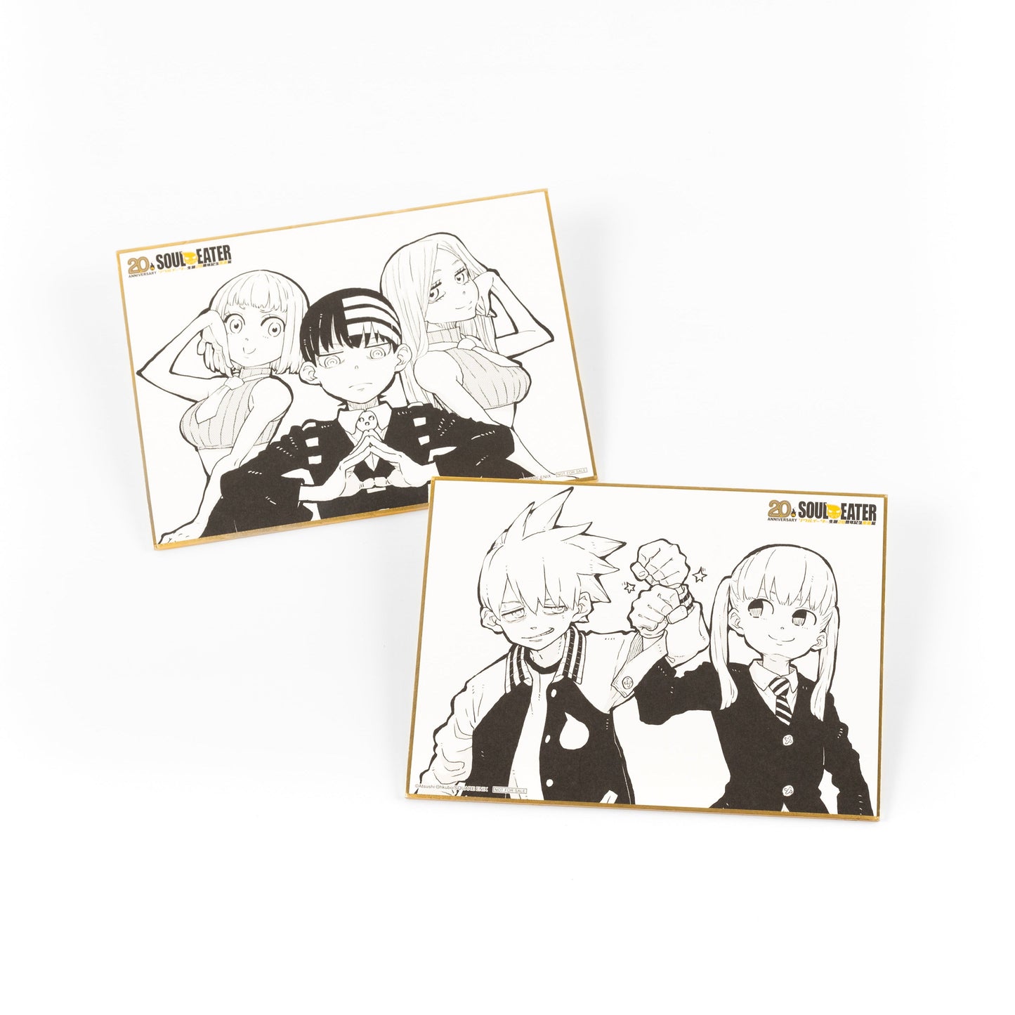 SOUL EATER 20th Anniversary Exhibition Limited Edition Mini Shikishi - Illustrated by Atsushi Okubo / Japan Exclusive Goods Front