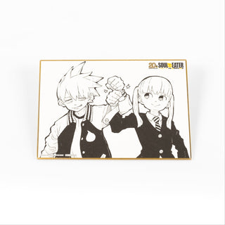 SOUL EATER 20th Anniversary Exhibition Limited Edition Mini Shikishi(Soul Eater & Maka Albarn)- Illustrated by Atsushi Okubo / Japan Exclusive Goods Front