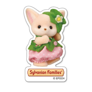 sylvanian-families-sticker-fennec-fox-baby-strawberry-japan-original
