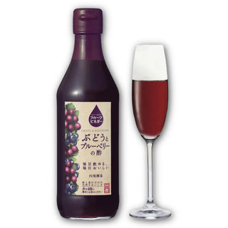 Uchibori Vinegar Fruit Vinegar Blend Rich Grape and Blueberry No Added Sugar 360ml